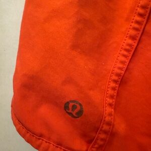 Lululemon Orange/red Athletic Shorts